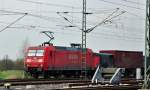 145 049-3 mit gemischtem G�terzug bei Troisdorf-Spich - 07.04.2010  ...