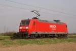 BR 145 mit Zugen 145 065-9 als Lz in Neuss Allerheiligen am 16.04.2010