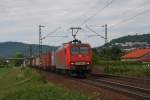 145 050 mit Gz in Richtung Heidelberg.Am 03.06.10 in L�tzelsachsen. ...