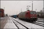 br-145-private EKO 145-CL 001 wartet am Signal auf Rangierfahrt (NVR-Nummer 91 80 6145 081-6 D-EKO, ADtranz 1999/33356, Eigentum Hannover Mobilien Leasing, gesichtet Guben 24.12.2009)