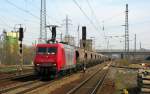 145 - CL 002 kommt am 08.04. mit Kohlenstaubwagen Richtung ...