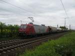 arcelor 145-CL 001 zieht am 10.05. 10 einen leeren Kreidestaubzug durch ...