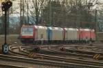 Vier abgestellte Crossrail-Lok`s am ...  Mario Sch�rholz 26.01.2012