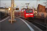 146 122-7 verl��t Frankfurt S�d Richtung W�chtersbach. (Januar 2008)  ...