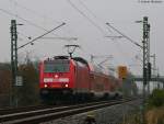 BR 146 mit Zugen 146 229-0 mit dem RE 4713 (Karlsruhe Hbf-Konstanz) an der Bk Basheide 29.10.09. Komischerweise das erste Mal ohne Zugziel