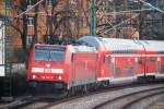 BR 146 mit Zugen Konstanz, 27.02.2010, 146 230-8 als RE5190 nach Karlsruhe Hbf kurz nach Passieren der Rheinbr�cke