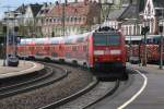 IRE Richtung Offenburg,beim Zwischstopp in Rastatt.M�rz 2010  ...
