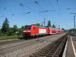 BR 146 mit Zugen 146 113-6 in Denzlingen am 04.06.2010