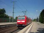 BR 146 mit Zugen 146 102-6 verl�sst Lehrte, am 24.06.10.