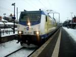ME 146-09 steht im Bahnhof von Uelzen (05.01.10)  ...
