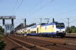 146 501 am 27.06.2010 in Hamburg S�derelbbr�cken mit einem Metronom ...
