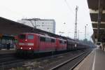 151 015-5 + 151 xxx-x mit Kohlezug in Koblenz Hbf ...