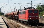 151 065-0 mit Kieszug in M�nchen Heimeranplatz am 29.07.2009  ...