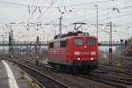 151 133-6 ranigert Lz in Mainz-Bischofsheim am 14.11.2009  ...