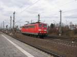 151 049-4 f�hrt allein ...  Felix H�hne 07.03.2010