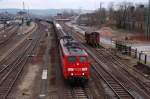 BR 151 151 021 verl�sst am 20.03.10 mit einem Gz den Rbf Bebra.