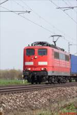 BR.151 077-5 zieht einen GZ in Richtung Dortmund  ...