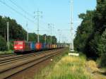 BR 151 Und wieder eine 151er. Diesmal mit einem Kistenzug auch gen Genshagener Heide am 11.07. durch Diedersdorf.