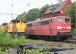 BR 151 151 144 und 6465,6466 am 21.7.10 in Ratingen-Lintorf