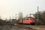 DB 151 136-9 in Bonn-Oberkassel am 3.2.2012  ...