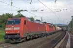BR 152 152 148 mit G�terzug am 20.7.2007 in Burghaun.