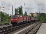 Die 152 133 am 16.05.2009 mit dem Winner KLV-Zug bei ...
