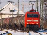 Ausfahrt aus dem Aachener Westbahnhof f�r 152 017-0 in richtung ...