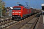 F�r Kay Baldauf. 152 070-9 durcheilt den Bahnhof Butzbach mit ...