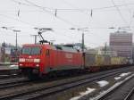 BR 152 152 117-8 mit Gz, am M�nchner Ostbahnhof, am 06.02.2010