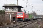 BR 152 Die 152 075-8 in Ratingen Tiefenbroich am 19,02,10