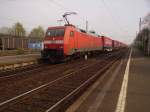 BR 152 Br 152 bei der durchfahrt durch den Beuler Bahnhof am 20.4.10