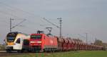 ET 7.04 als RE13 nach Kaldenkirchen und 152 016-2 mit ...