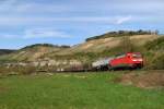 152 144 mit G�terzug bei Himmelstadt (22.04.2010)  ...