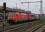 Lokzug bestehend aus 152 100-4, 155 223-1 und 145 097-2. ...