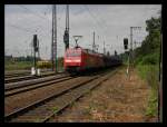 BR 152 152 010 + 152 xxx mit Gz in Duisburg Bissingheim, 06.07.2010