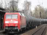 152 093-1 mit langem Kesselzug im Beueler Bahnhof.  ...