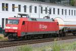 BR 152 Die 152 010-5 zieht einen Gz durch Wuppertal Steinbeck am 24.07.2010