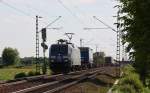 BR 152 Werbeloks 152 135 mit Gz in Richtung Frankfurt(Main).Am 24.05.10 in L�tzelsachsen.