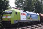 BR 152 Werbeloks 152 005 mit einem Kalizug in Hannover Limmer am 14.07.2010