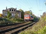155 139-9 als LZ am 06.11.2009 kurz vor dem Hp ...