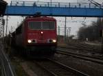 Am 10.Dezember 2009 verlie� 155 104 mit einem Rohrzug aus ...