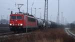 155 180 mit Kesselzug in Angerm�nde am 12.12.09  ...