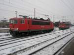 hier 155 211-0 und ...  Alexander Borchardt 07.01.2010