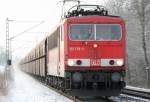 Die 155 179-5 zieht ...  Eric Otten 08.01.2010