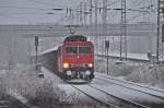 der seit dem schneereichen Wochenende fertiggestellte Ea-Wagenzug aus dem Stadthafen ...
