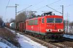 BR 155 155 194 am 16.2.2010 in Ahlten.
