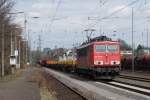 BR 155 155 182-9 mit gemischtem G�terzug in Solingen Hbf am 30.03.2010 um 13:08 Uhr