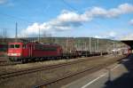 BR 155 004-5 durchfuhr am 31.03.2010 mit dem DGS 60292 ...