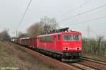 Die saubere 155 133-2 war an diesem Tag auch mit ...