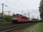 Die orientrote 155 214-0 ...  Felix H�hne 29.04.2010